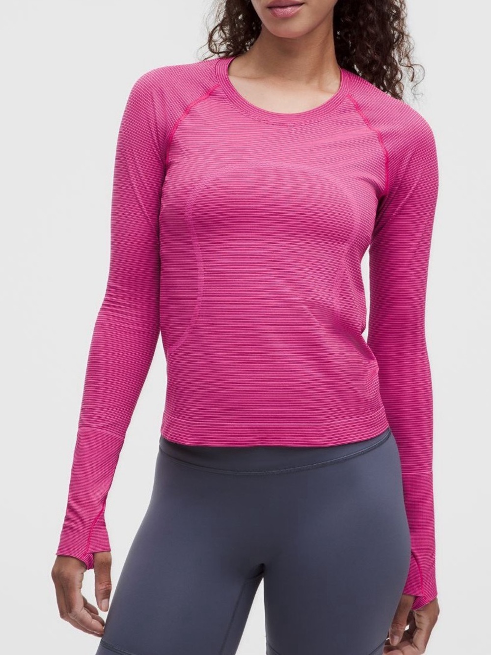 5-2 Size 6 NWT Lululemon Swiftly Tech Long Sleeve 2.0 Race SXFF/RARV